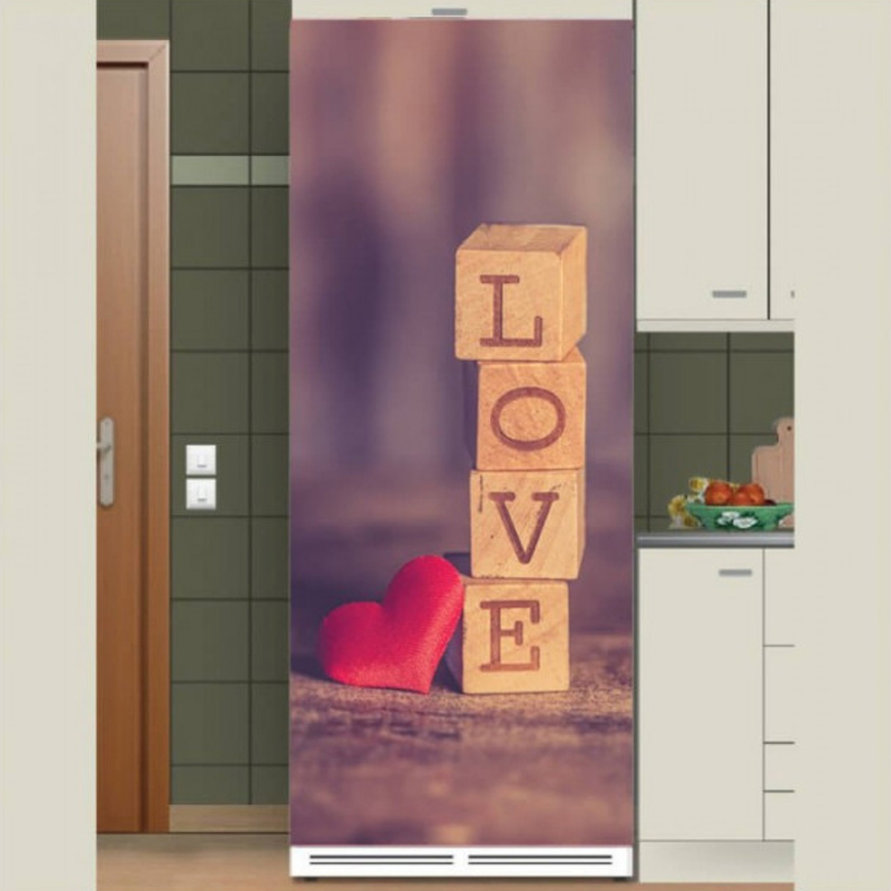Αυτοκόλλητο ψυγείου Love